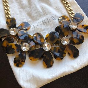 J. Crew Jewelry - J Crew tortoise shell flower necklace J. Crew Jewelry - J Crew tortoise shell flower necklace